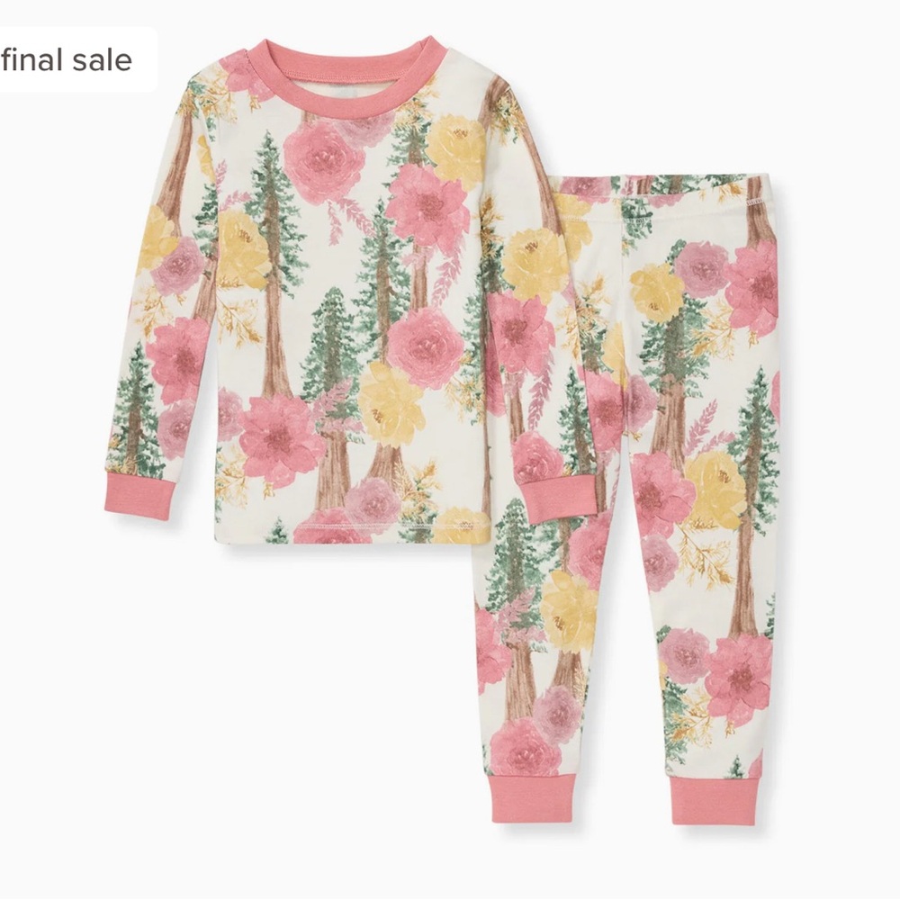 Burt’s Bees Baby - Redwood Floral Organic Cotton Pajamas (2T)